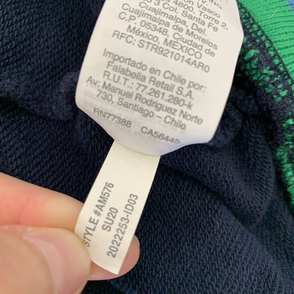 J. Crew Weekend Women’s Sweater Medium Striped Rib Hoodie Blue - Picture 5 of 5